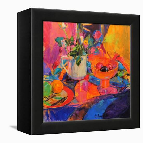 Still Life with Bloomingdale's Bowl-Peter Graham-Framed Premier Image Canvas