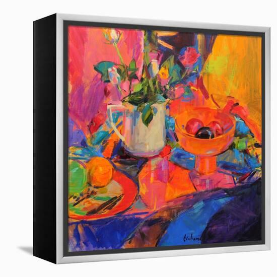 Still Life with Bloomingdale's Bowl-Peter Graham-Framed Premier Image Canvas