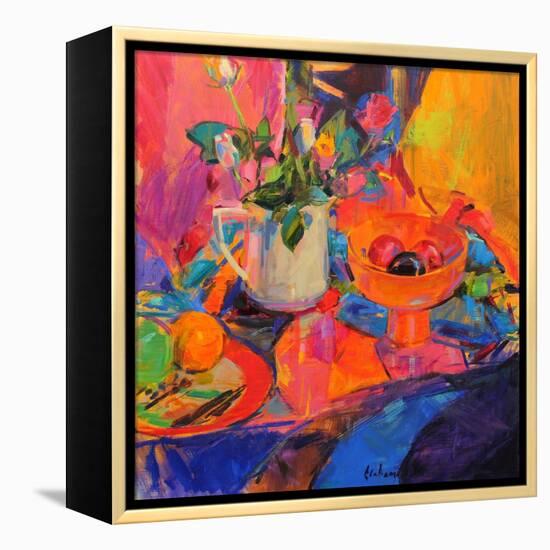 Still Life with Bloomingdale's Bowl-Peter Graham-Framed Premier Image Canvas