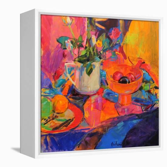 Still Life with Bloomingdale's Bowl-Peter Graham-Framed Premier Image Canvas