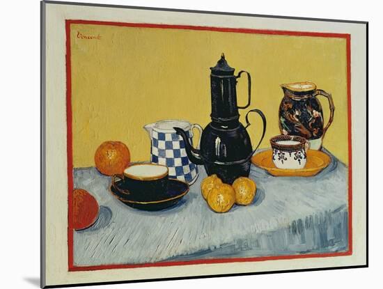 Still Life with Blue Enamel Coffeepot, Earthenware and Fruit, 1888-Vincent van Gogh-Mounted Giclee Print