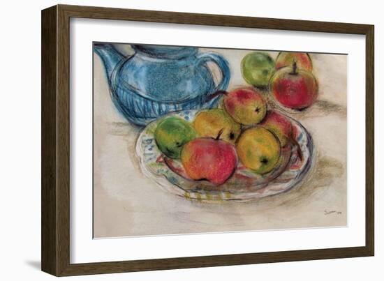 Still Life with Blue Teapot 2-Susan Adams-Framed Giclee Print