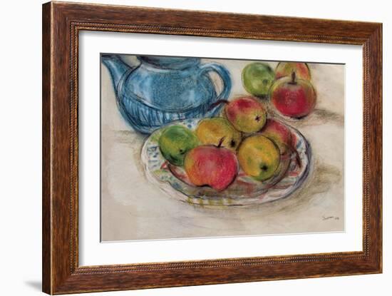 Still Life with Blue Teapot 2-Susan Adams-Framed Giclee Print