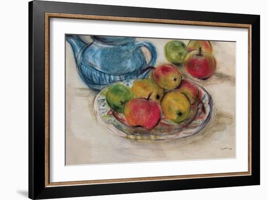 Still Life with Blue Teapot 2-Susan Adams-Framed Giclee Print