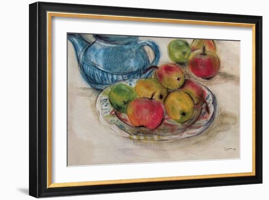 Still Life with Blue Teapot 2-Susan Adams-Framed Giclee Print