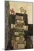 Still Life with Books, 1914-Egon Schiele-Mounted Giclee Print