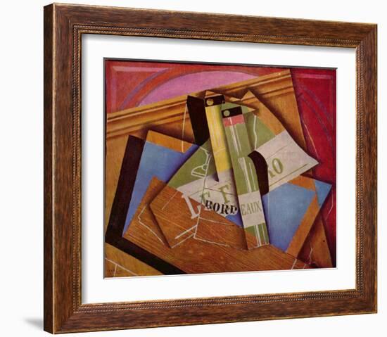 Still Life with Bordeaux Bottles, 1919-Juan Gris-Framed Art Print