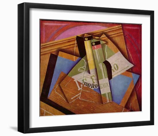 Still Life with Bordeaux Bottles, 1919-Juan Gris-Framed Art Print