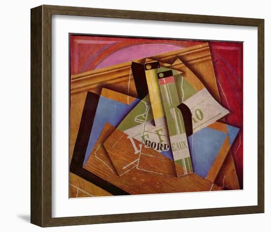 Still Life with Bordeaux Bottles, 1919-Juan Gris-Framed Art Print