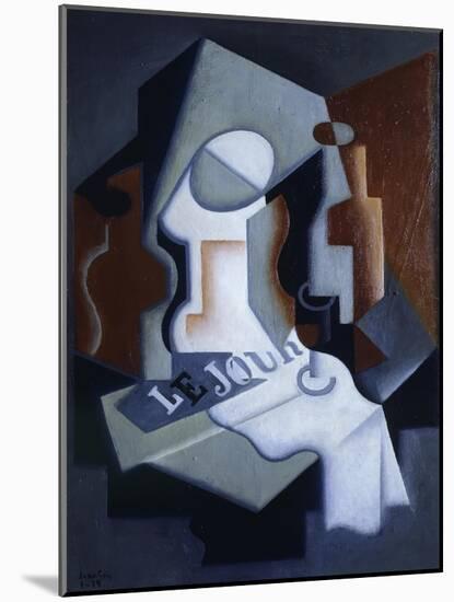 Still Life with Bottle and Fruit-Juan Gris-Mounted Giclee Print