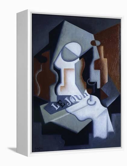 Still Life with Bottle and Fruit-Juan Gris-Framed Premier Image Canvas