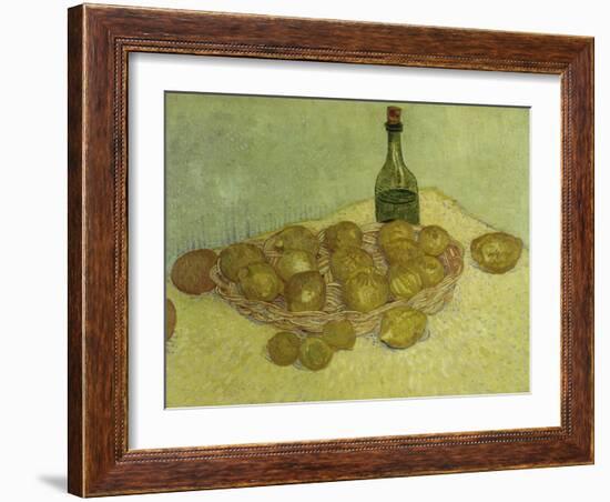 Still-Life with Bottle, Lemons and Oranges, 1888-Vincent van Gogh-Framed Giclee Print