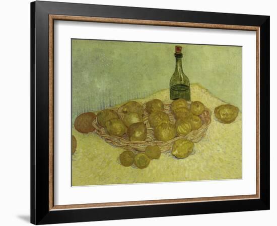 Still-Life with Bottle, Lemons and Oranges, 1888-Vincent van Gogh-Framed Giclee Print