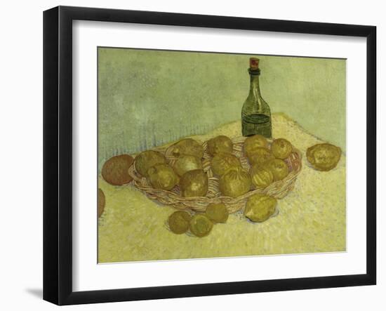 Still-Life with Bottle, Lemons and Oranges, 1888-Vincent van Gogh-Framed Giclee Print