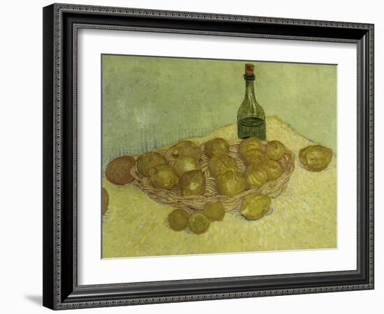 Still-Life with Bottle, Lemons and Oranges, 1888-Vincent van Gogh-Framed Giclee Print