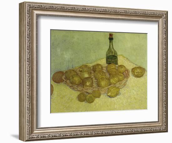 Still-Life with Bottle, Lemons and Oranges, 1888-Vincent van Gogh-Framed Giclee Print