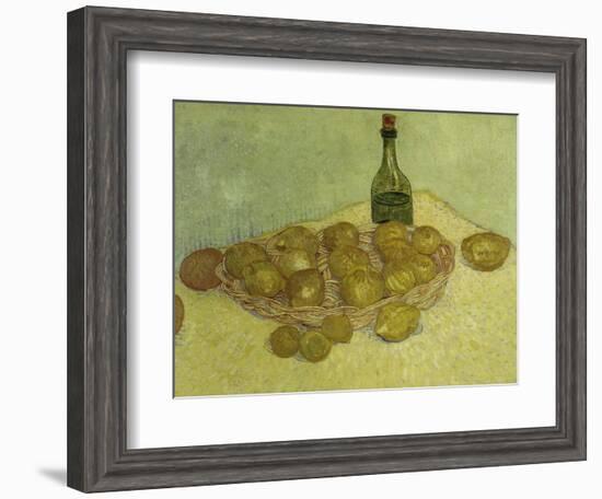 Still-Life with Bottle, Lemons and Oranges, 1888-Vincent van Gogh-Framed Giclee Print