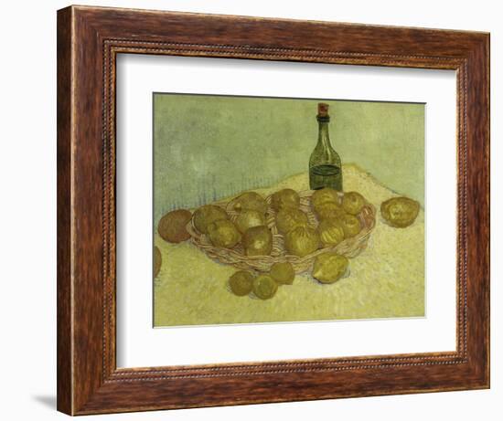 Still-Life with Bottle, Lemons and Oranges, 1888-Vincent van Gogh-Framed Giclee Print