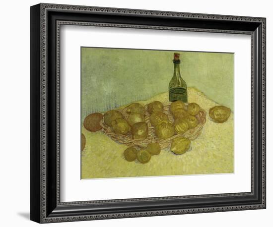 Still-Life with Bottle, Lemons and Oranges, 1888-Vincent van Gogh-Framed Giclee Print