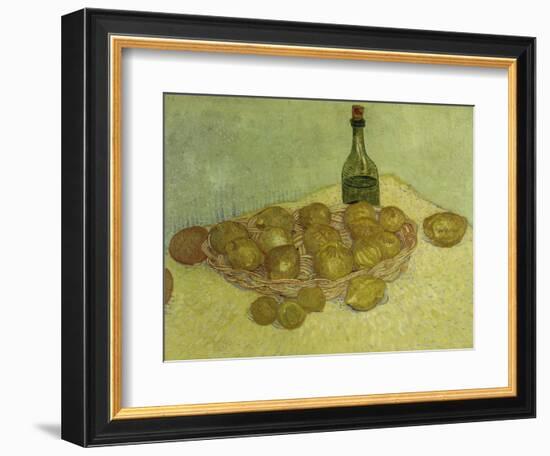 Still-Life with Bottle, Lemons and Oranges, 1888-Vincent van Gogh-Framed Giclee Print