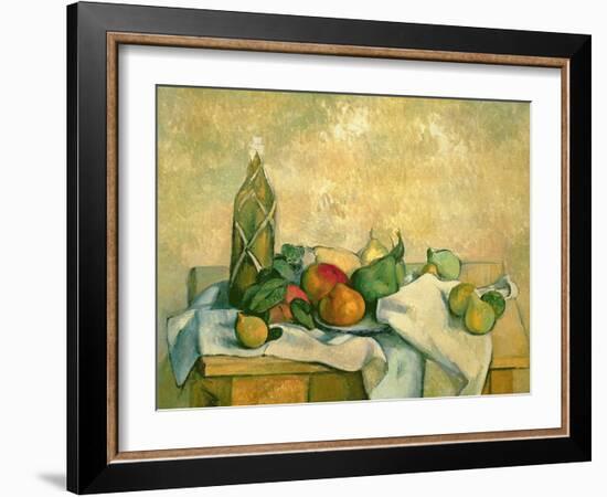 Still Life with Bottle of Liqueur, 1888-90-Paul Cézanne-Framed Giclee Print