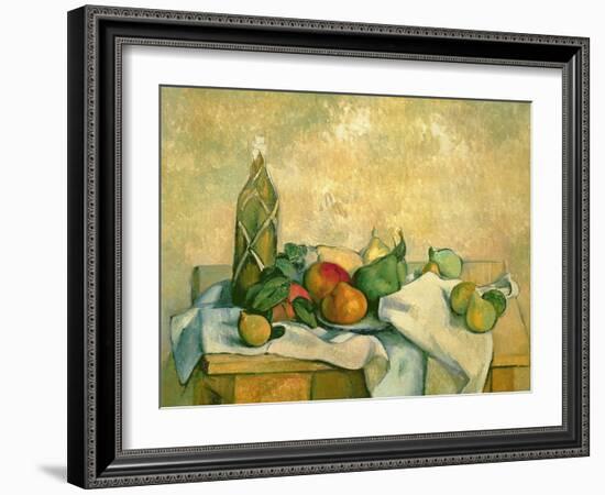 Still Life with Bottle of Liqueur, 1888-90-Paul Cézanne-Framed Giclee Print