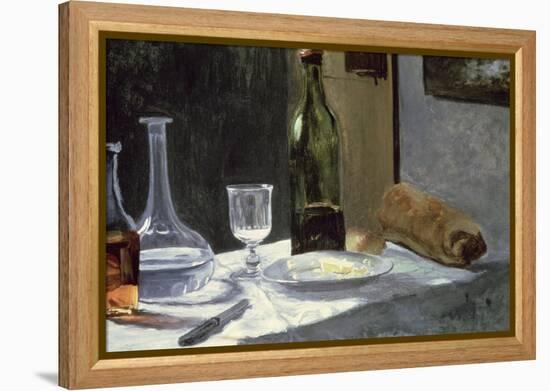 Still Life with Bottles, 1859-Claude Monet-Framed Premier Image Canvas