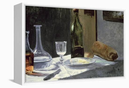 Still Life with Bottles, 1859-Claude Monet-Framed Premier Image Canvas