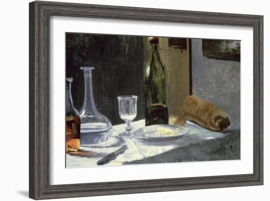 Still Life with Bottles, 1859-Claude Monet-Framed Giclee Print