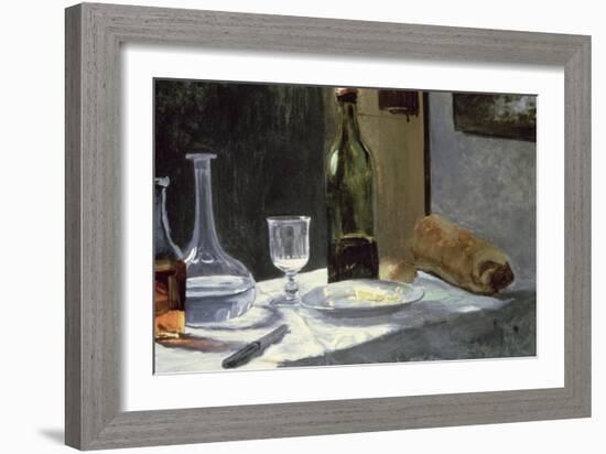 Still Life with Bottles, 1859-Claude Monet-Framed Giclee Print