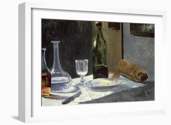 Still Life with Bottles, 1859-Claude Monet-Framed Giclee Print