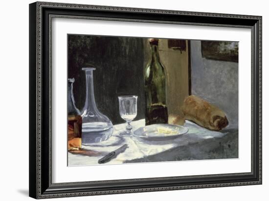 Still Life with Bottles, 1859-Claude Monet-Framed Giclee Print