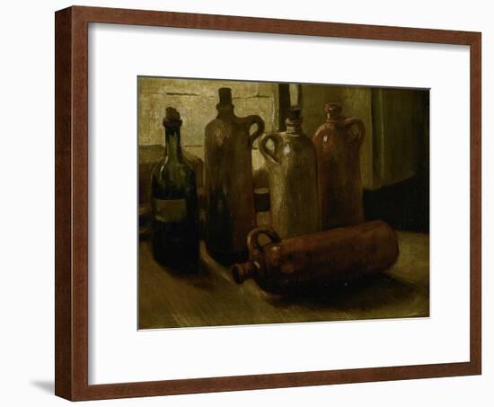 Still-Life with Bottles-Vincent van Gogh-Framed Premium Giclee Print