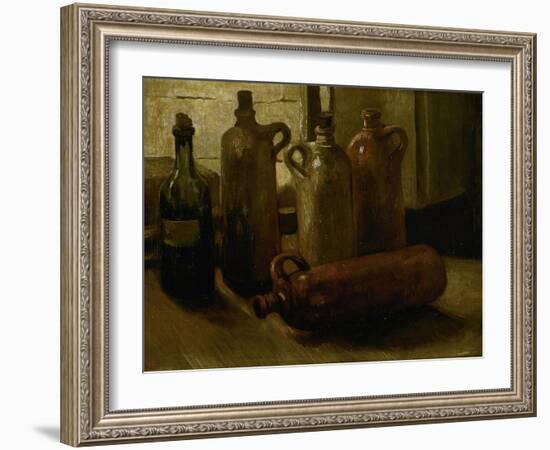 Still-Life with Bottles-Vincent van Gogh-Framed Giclee Print