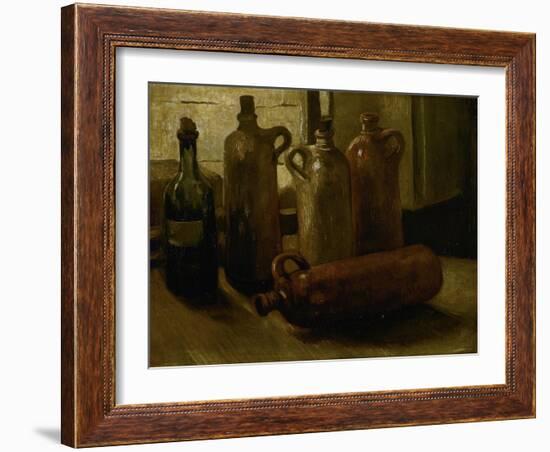 Still-Life with Bottles-Vincent van Gogh-Framed Giclee Print