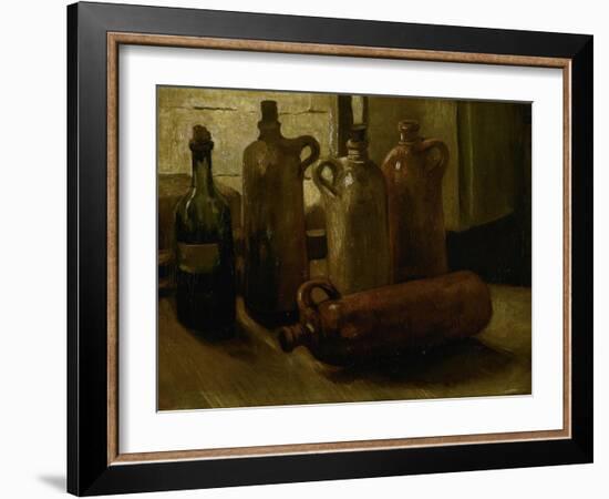Still-Life with Bottles-Vincent van Gogh-Framed Giclee Print