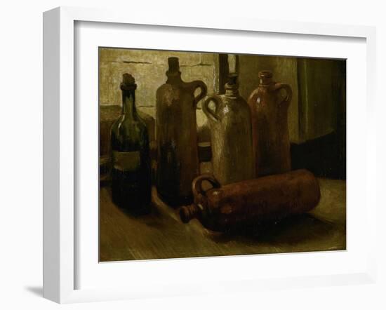 Still-Life with Bottles-Vincent van Gogh-Framed Giclee Print