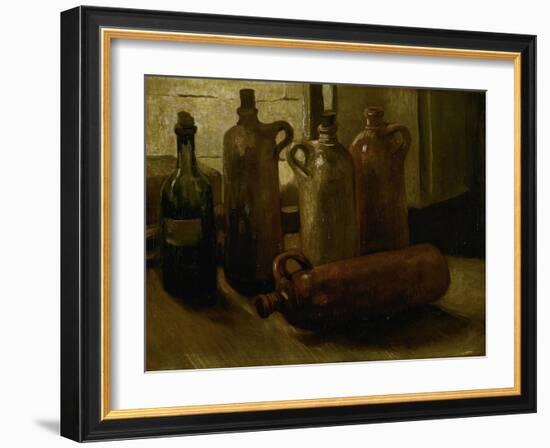 Still-Life with Bottles-Vincent van Gogh-Framed Giclee Print