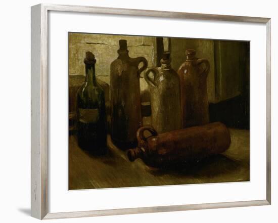 Still-Life with Bottles-Vincent van Gogh-Framed Premium Giclee Print