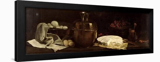 Still Life with Brie, 1863-Francois Bonvin-Framed Giclee Print