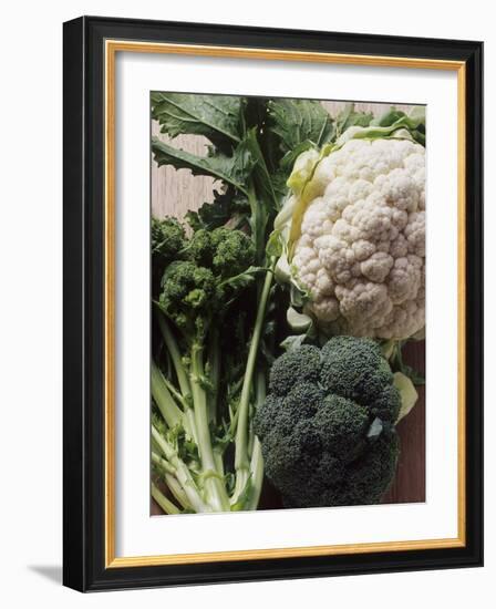 Still Life with Broccoli and Cauliflower-Eising Studio - Food Photo and Video-Framed Photographic Print