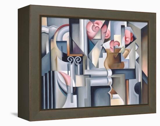 Still Life with Brown Jug-Catherine Abel-Framed Premier Image Canvas