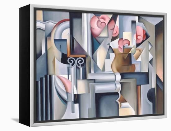 Still Life with Brown Jug-Catherine Abel-Framed Premier Image Canvas