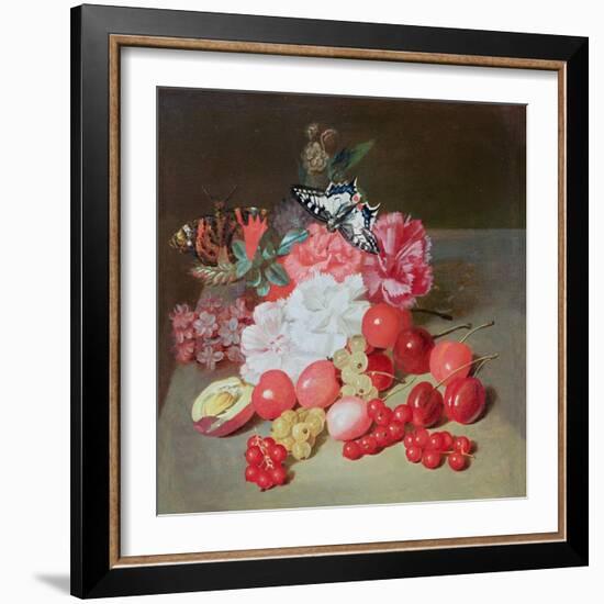 Still Life with Butterflies (Attributed)-Louis Leopold Boilly-Framed Giclee Print