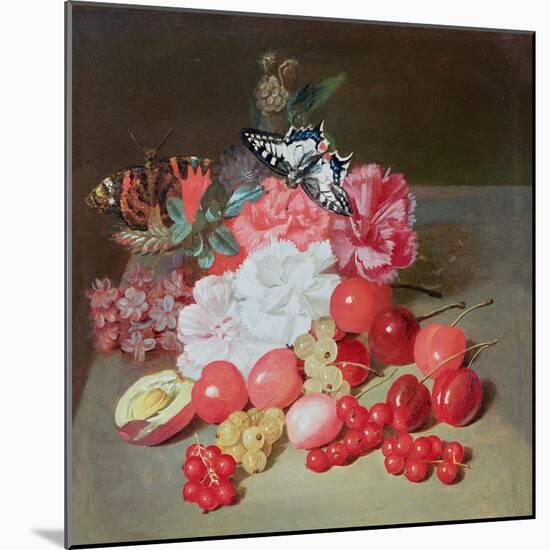 Still Life with Butterflies (Attributed)-Louis Leopold Boilly-Mounted Giclee Print