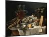 Still Life with Cat-Alexandre-Francois Desportes-Mounted Giclee Print