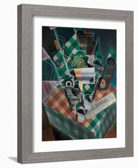 Still Life with Checked Tablecloth, 1915-Juan Gris-Framed Giclee Print