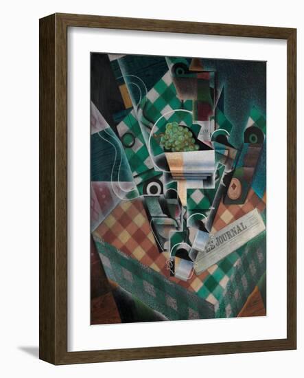 Still Life with Checked Tablecloth, 1915-Juan Gris-Framed Giclee Print