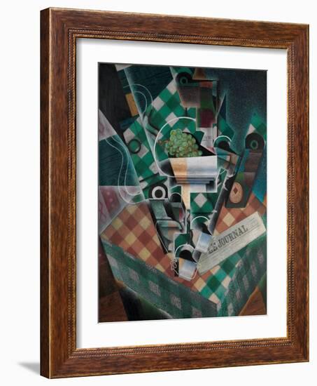 Still Life with Checked Tablecloth, 1915-Juan Gris-Framed Giclee Print