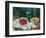 Still Life With Cherries And Peaches-Paul Cézanne-Framed Giclee Print